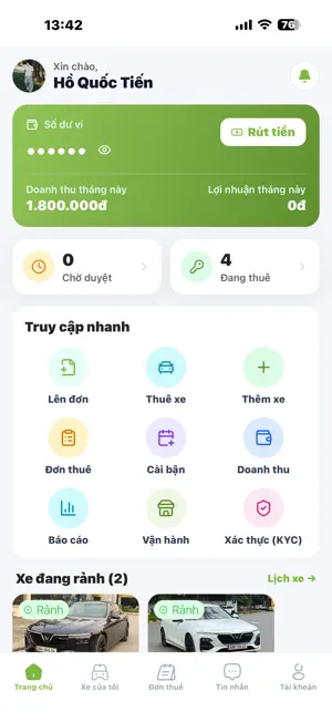 Tulai247 - Ứng dụng chủ xe screenshot 4