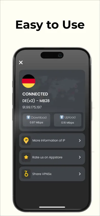 VPNSix - Optimized and Fast screenshot 3
