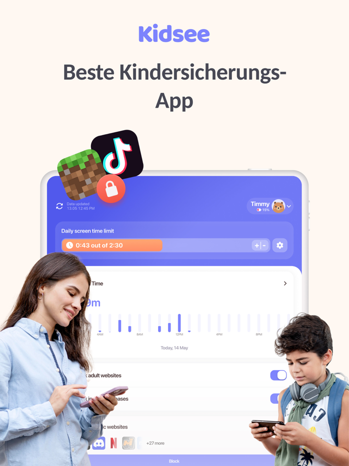 Kindersicherung,Bildschirmzeit