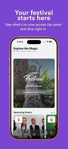 WDW Planner: Food & Festivals app screenshot