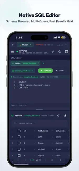 SQLSSH: Database Client/SSH/S3 screenshot 2