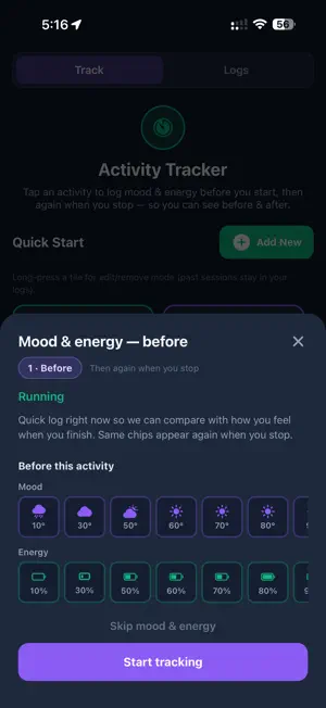 Moodrise screenshot 2