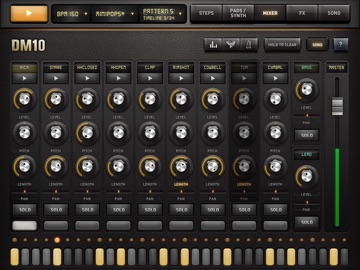DM10 - Drum & Synth Machine iPad screenshot