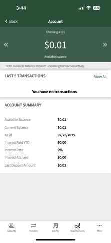 Georgia First Bank app screenshot
