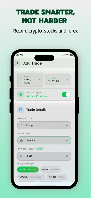 Trade Journal: Mergen screenshot 2