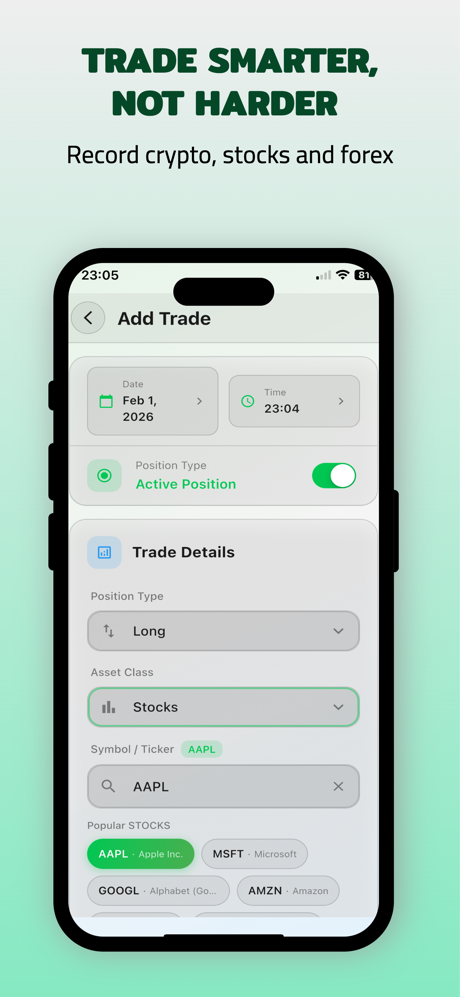 Trade Journal: Mergen screenshot 2