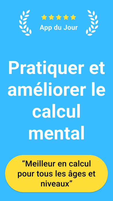 Screenshot #1 pour Calcul Mental - Jeux de Maths