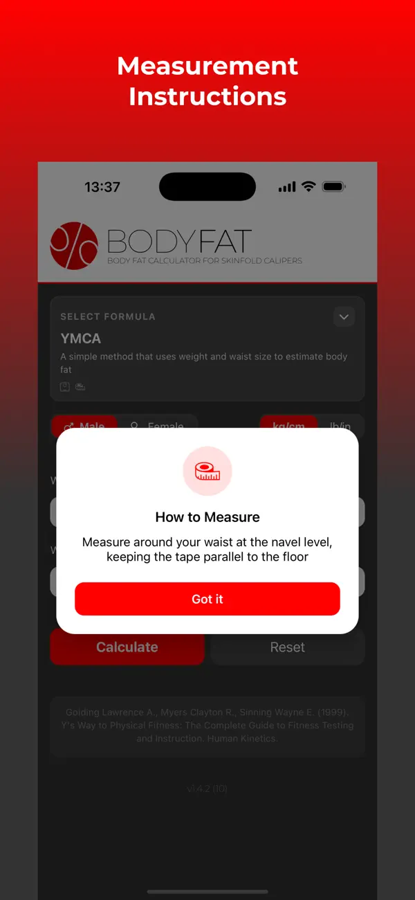 Screenshot #2 pour Body Fat Calculator (PRO)