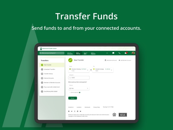 Redwood Credit Union iPad screenshot 7 - Finance app