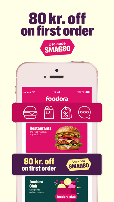 foodora Denmark: food delivery Screenshot