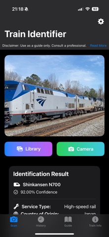 Train Identifier: AI Scanner Screenshot 7 of 9