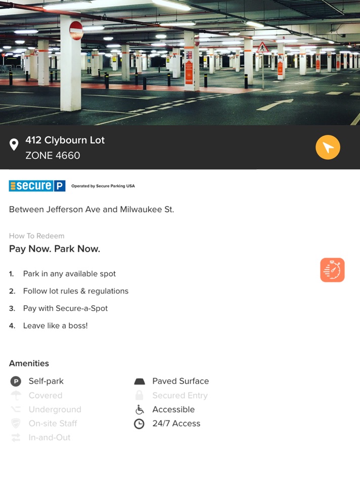 #3. Secure-a-Spot (iOS) Bởi: Secure Parking USA LLC