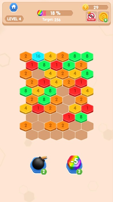 Hexa Color: Number Sort Puzzle Screenshot