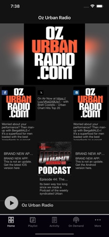 Oz Urban Radio app screenshot