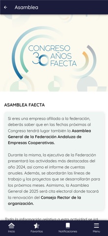 CONGRESO FAECTA 2025 screenshot