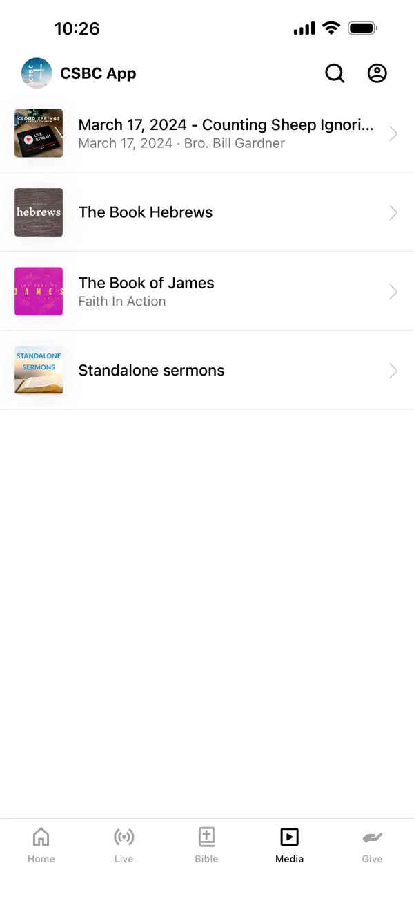 Screenshot #3 pour Cloud Springs Baptist Church