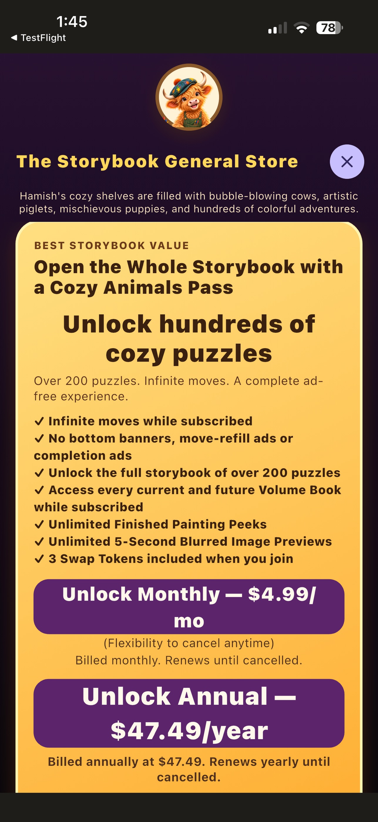 Screenshot 9 of SlideTracked: Cozy Animals