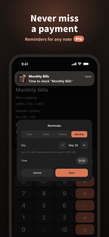 *CalcMemo - Calculator Notes* Screenshot 4 of 10