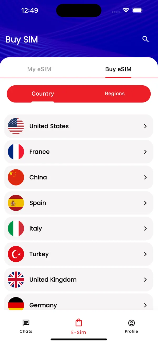Screenshot #2 pour Telefeo: eSIM & Travel Data