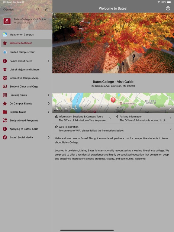Screenshot #4 pour Bates College Campus Visit