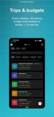 Pikscan: Expense reports Screenshot 1 of 9