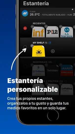 Скриншот Diarios Argentinos на iPhone 4