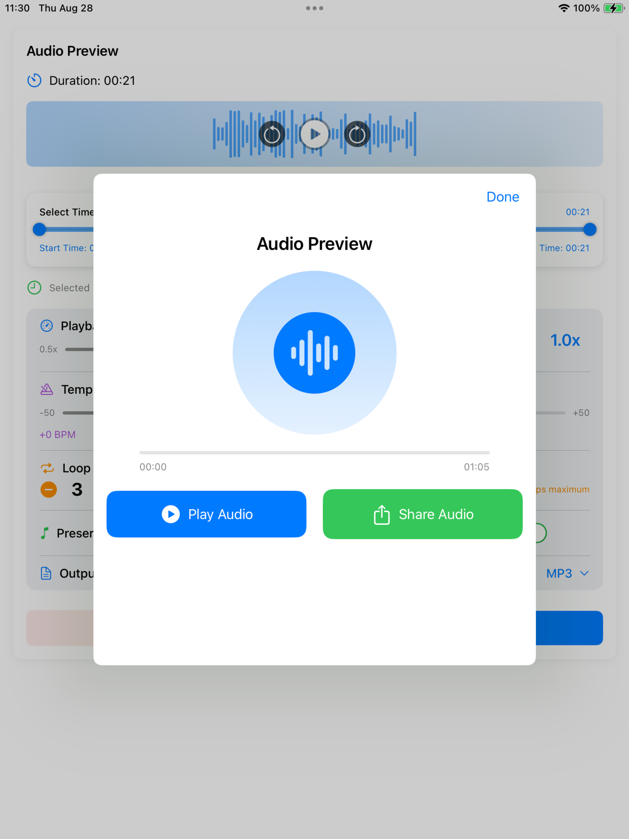 Audio Music Speed Changer ▶▶▶ screenshot 6