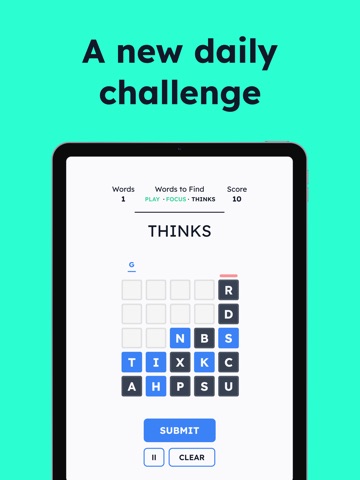 Dropletts - Arcade Word Game iPad screenshot
