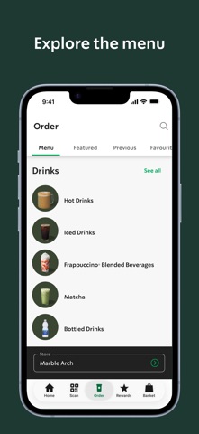 Starbucks UK iPhone screenshot 5