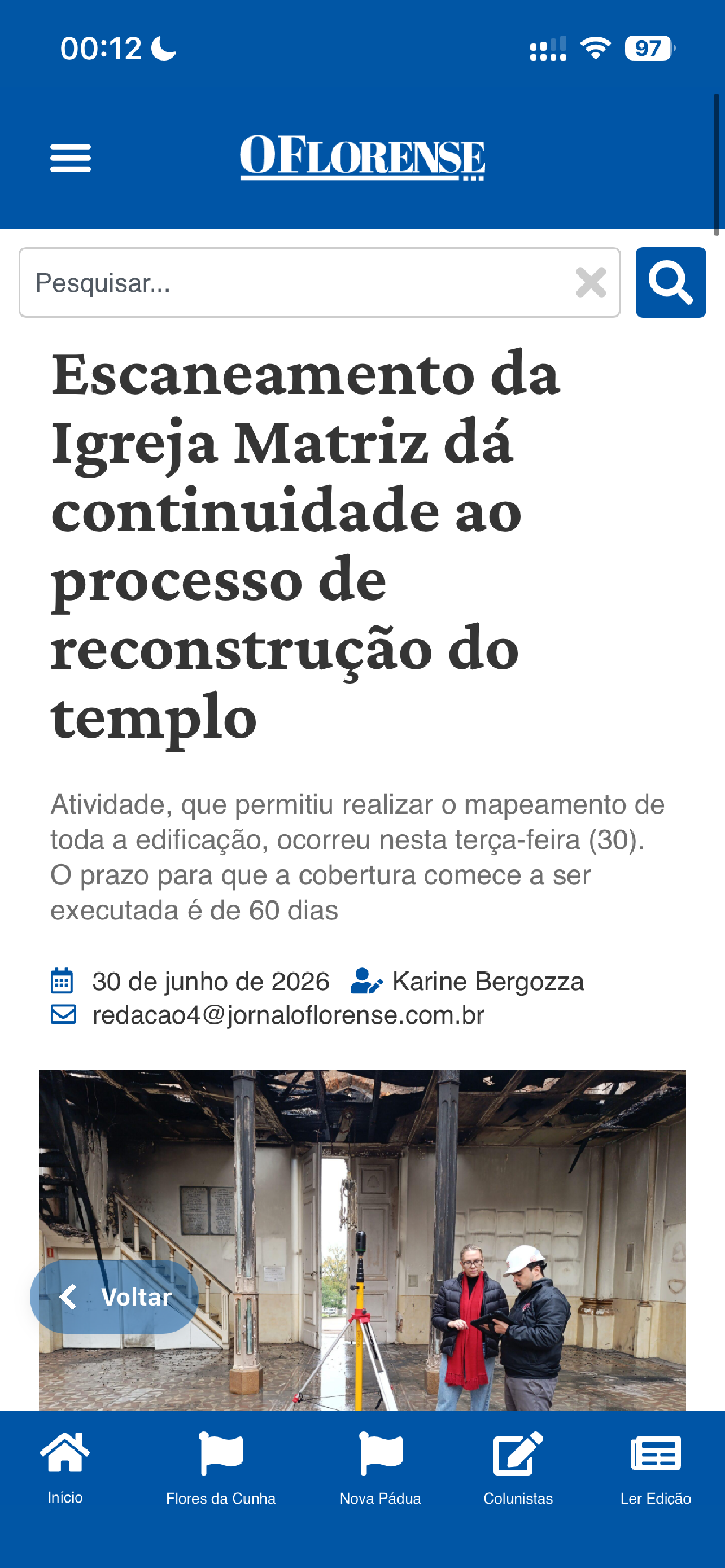 Jornal O Florense screenshot 2