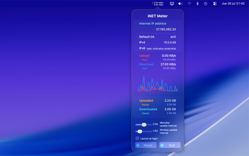 iNET Meter app screenshot 1