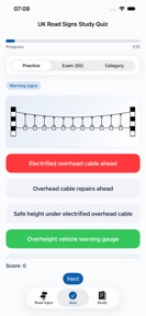 UK Road Signs Study Quiz screenshot