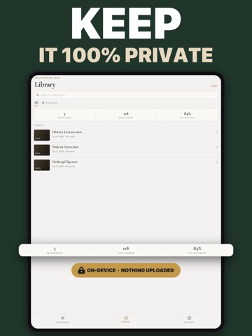 Video To Text - Transcribe MP4 iPad screenshot