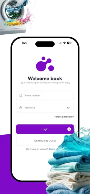 Daily Laundry App screenshot 1