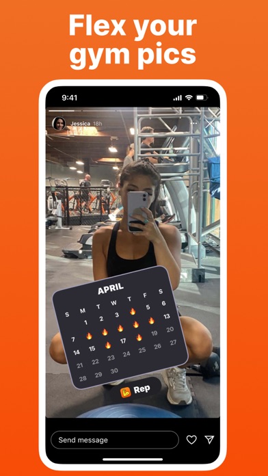 Rep Pics: Gym Workout Calendar Screenshot