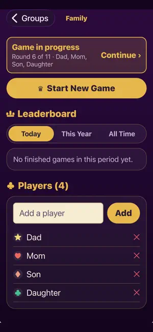 Five Crowns Group Scorekeeper screenshot 4