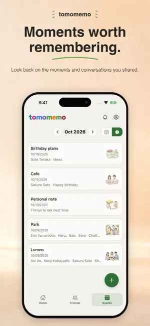 Tomo Memo: Relationship Notes screenshot 3