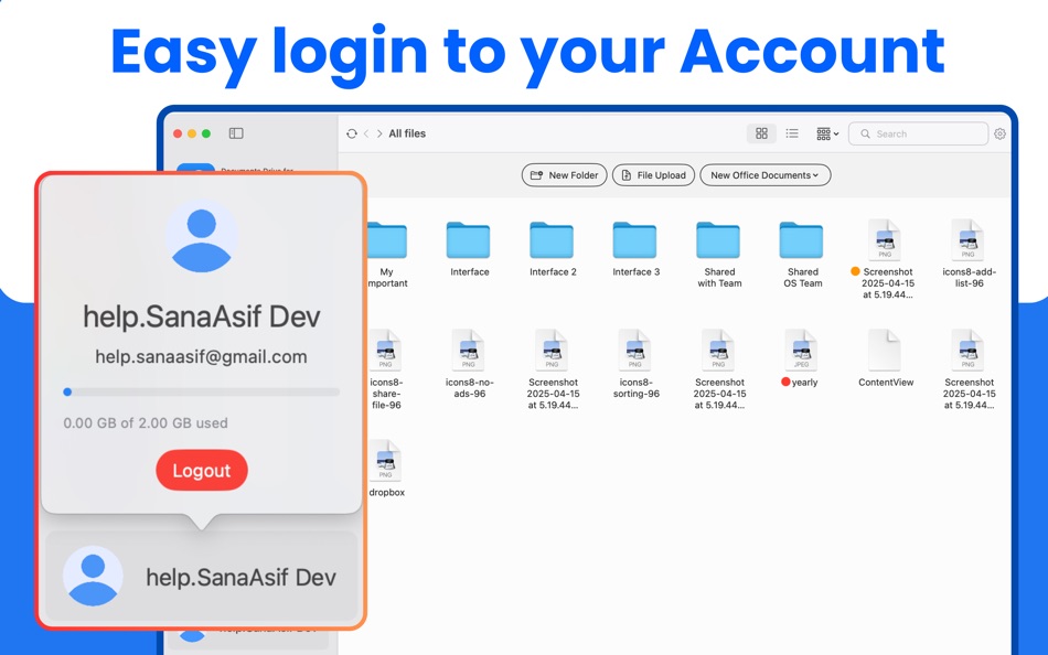 #4. Drive For DropBox Docs & Files (macOS) di: Sana Asif