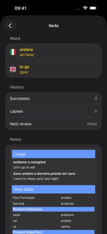 Flashcard Italian screenshot