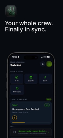 Band Flow App screenshot