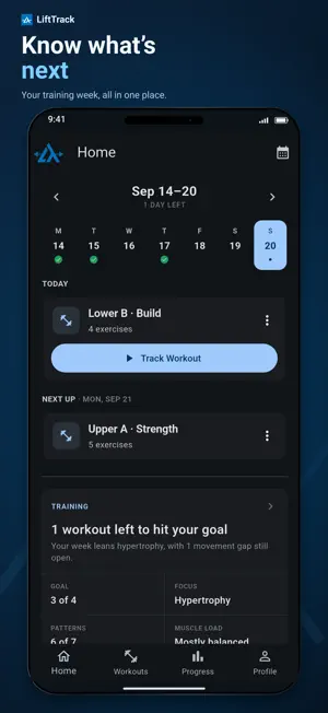 LiftTrack: Strength Training screenshot 4