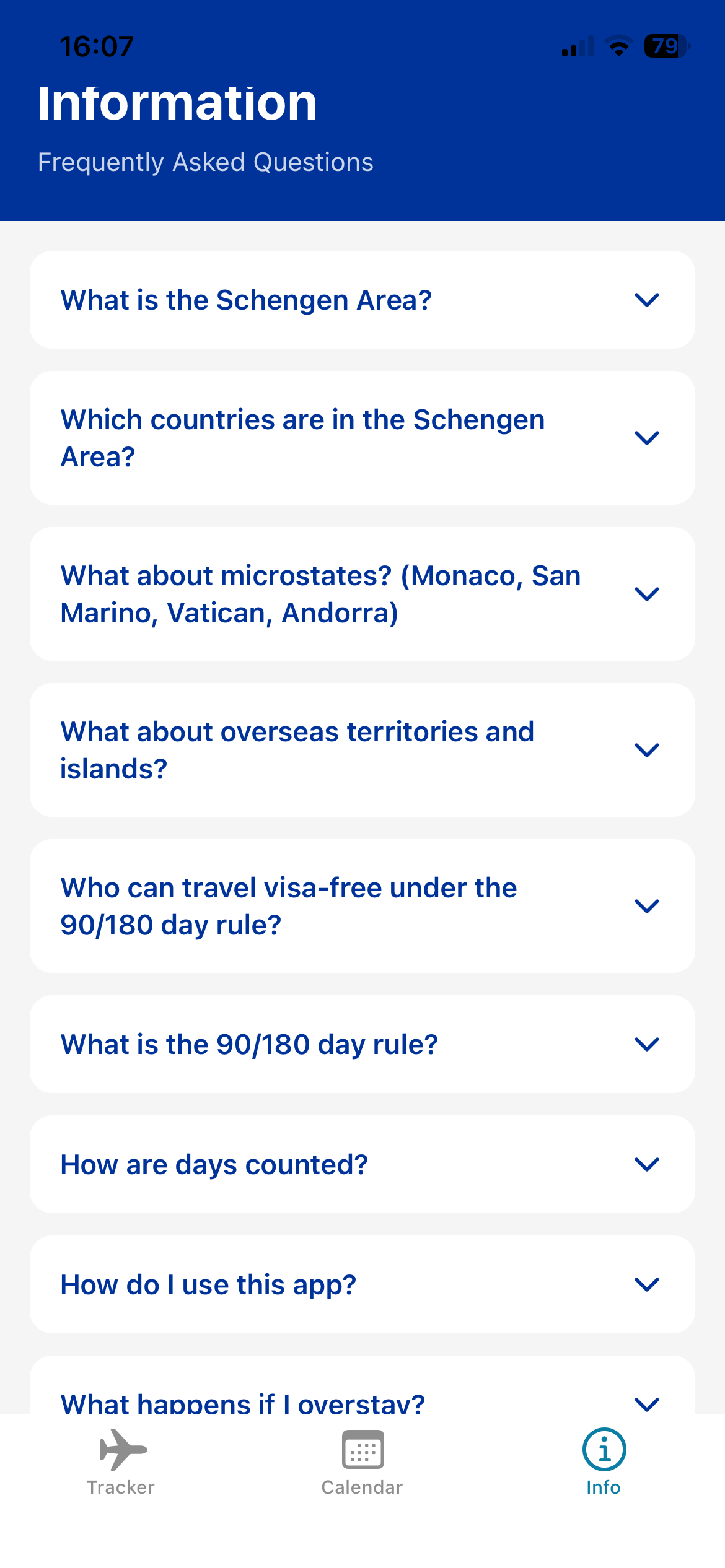 Schengen Visa Tracker screenshot 5
