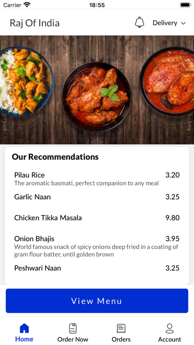 Raj Of India Stamford Screenshot