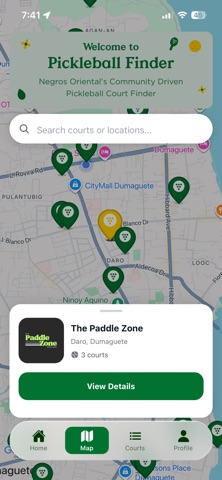Pickleball Court Finder iPhone screenshot