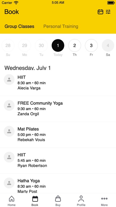 UA Fitness screenshot