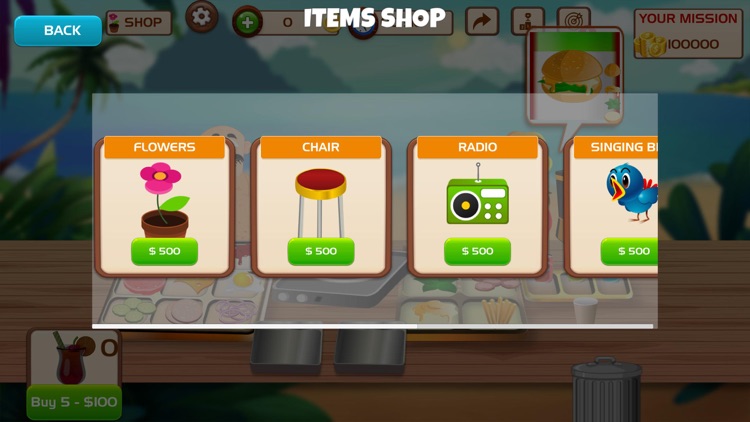 Beach Fast Food Cooking Tycoon screenshot-3