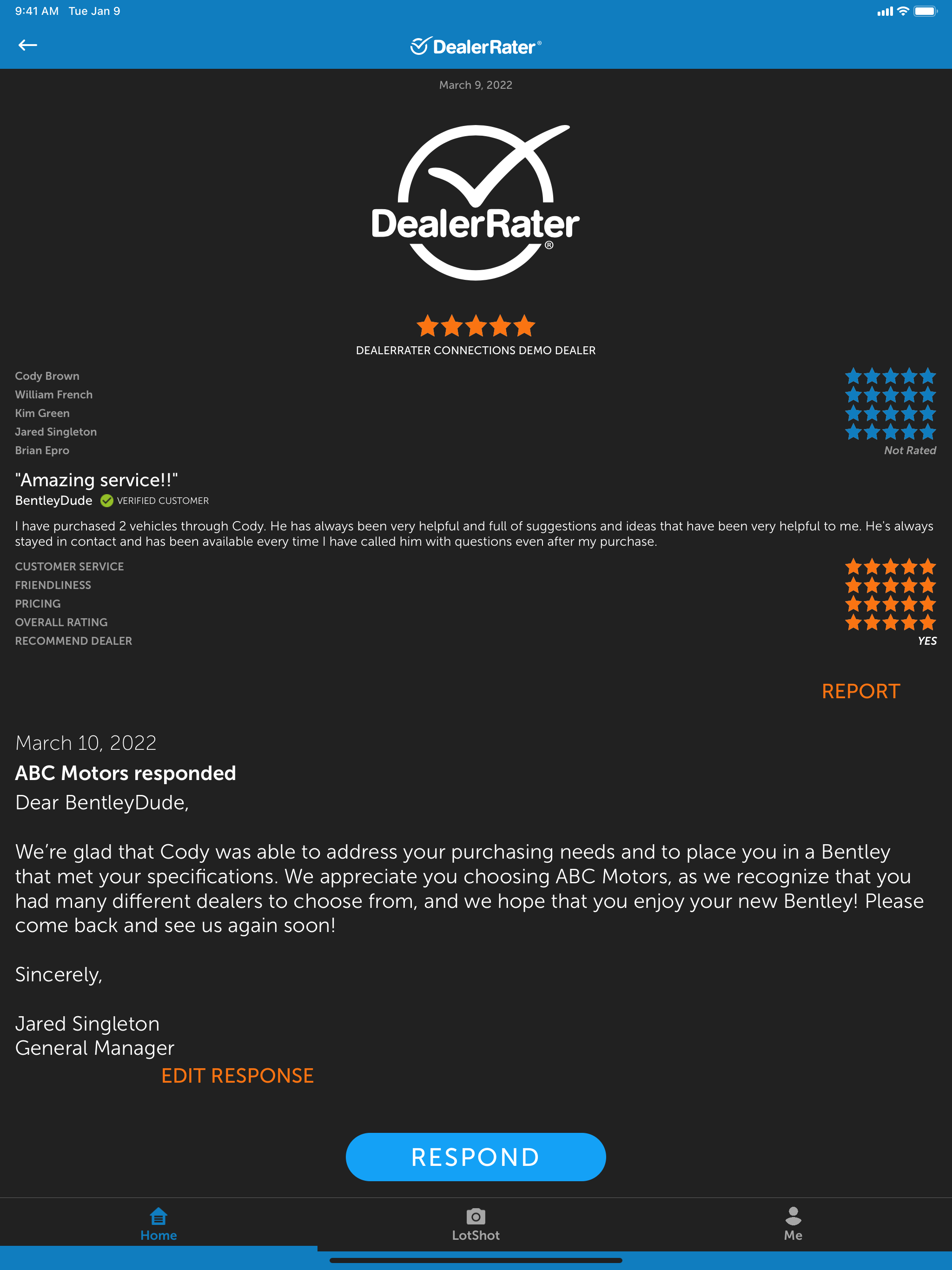 DealerRater for Dealerships