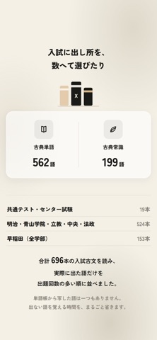 Memora X 古文単語・常識 のスクリーンショット