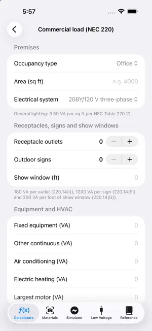 ElectricianPro NEC screenshot 3
