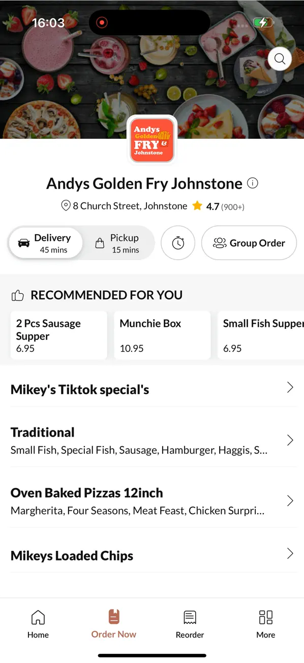 Screenshot #2 pour Andys Golden Fry Johnstone